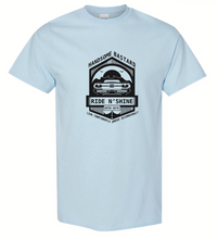 Load image into Gallery viewer, Ride 'n' Shine men's graphic t-shirt by Handsome Bastard - Light Blue