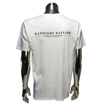 Load image into Gallery viewer, Handsome Bastard men's short sleeve t-shirt - White Back