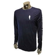 Load image into Gallery viewer, Men's long sleeve polyester t-shirt by Handsome Bastard - Navy
