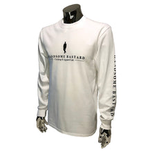 Load image into Gallery viewer, Men's long sleeve t-shirt by Handsome Bastard - White