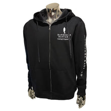 Load image into Gallery viewer, Black Zippered Hoodie