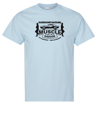 Load image into Gallery viewer, Muscle Car men's graphic t-shirt by Handsome Bastard - Light Blue