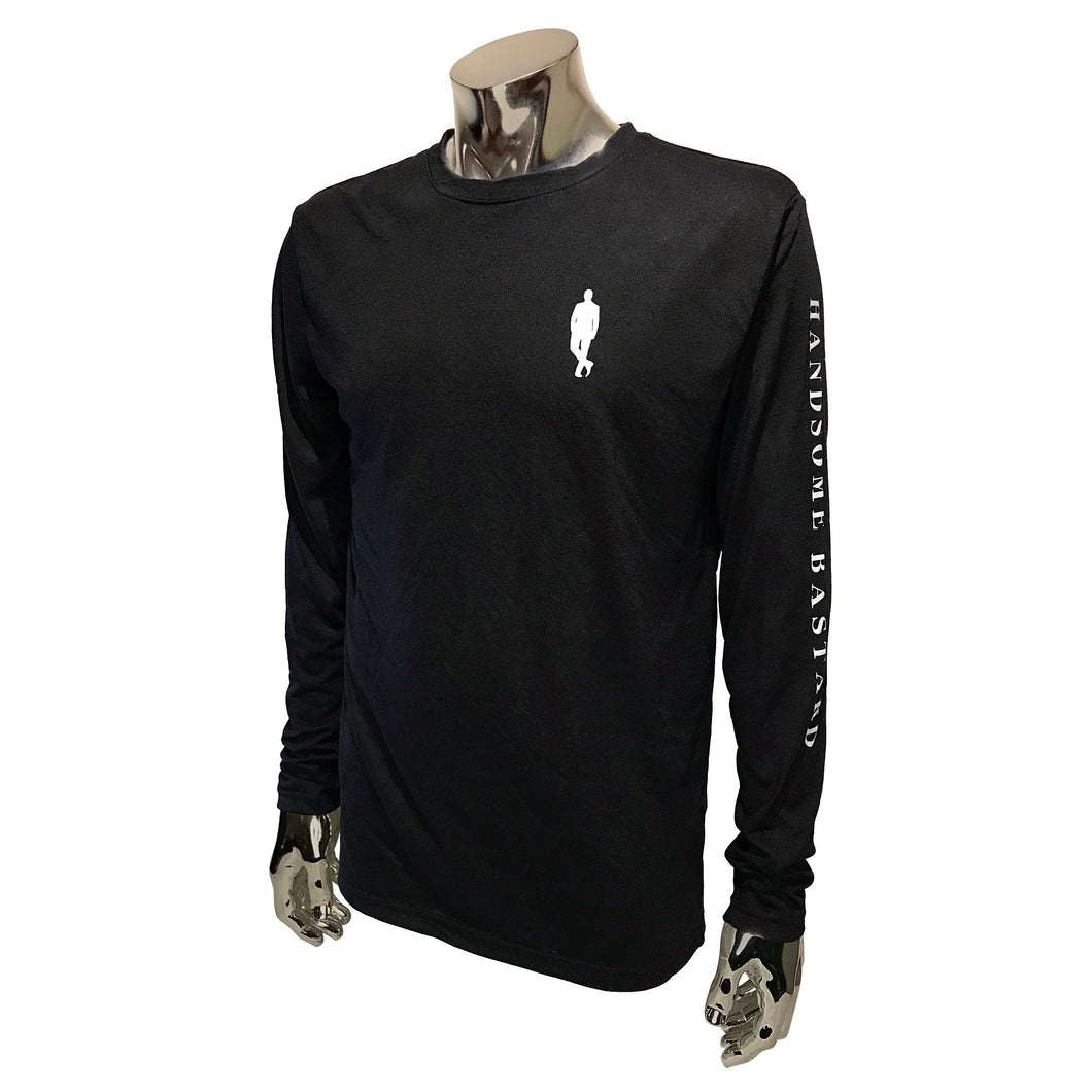 Black Poly Long Sleeve T-Shirt
